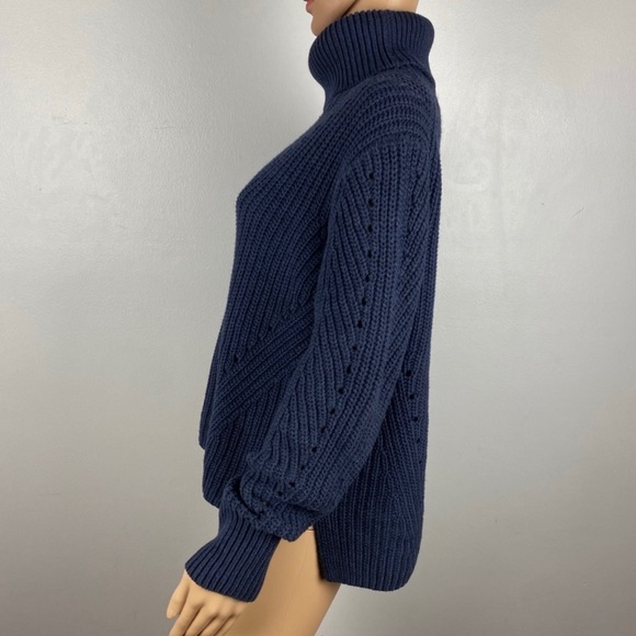 NEW 360SWEATER NAVY TURTLENECK SWEATER - Picture 4 of 6